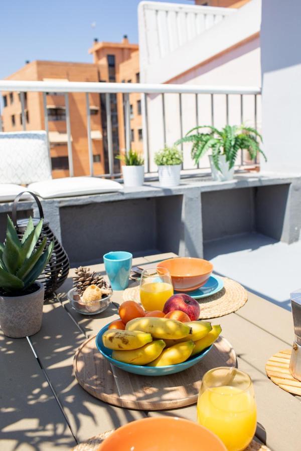 Florit Flats - Cabanyal 3 Bedroom Wifi Ac Terrace Beach Penthouse Valence Extérieur photo